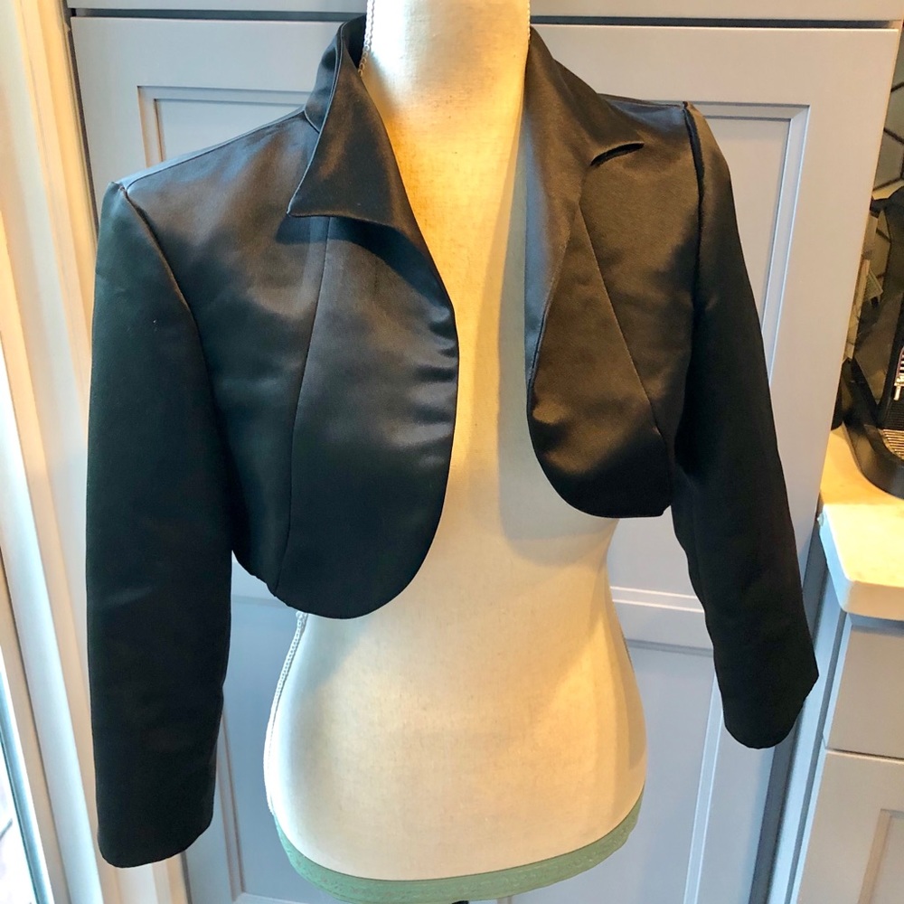 Black Formal Shrug Jacket